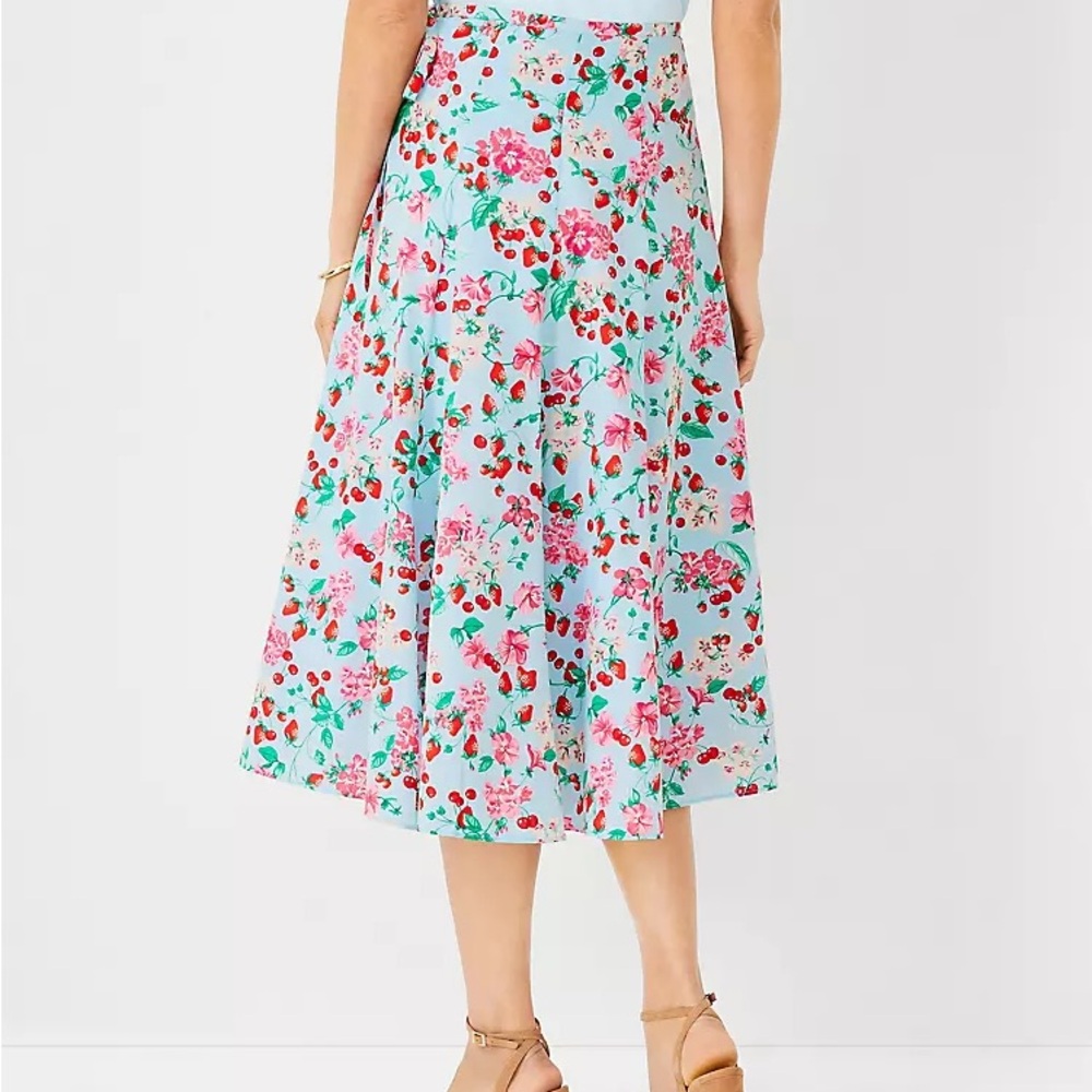 Ann Taylor wrap button skirt